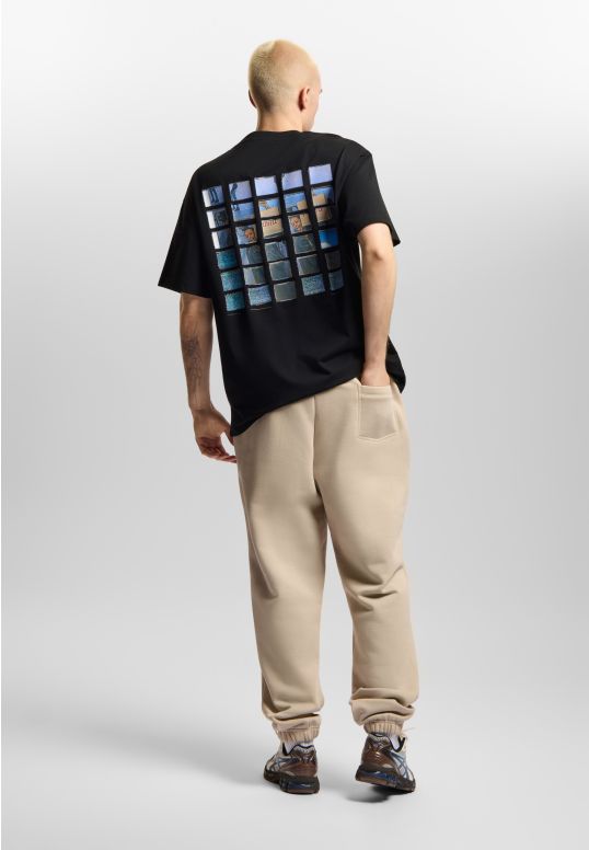 Infinity spodnie dresowe regular męskie bawełniane beżowe