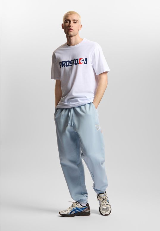 Harvard spodnie dresowe oversize męskie jasnoniebieskie