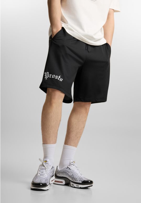 Nine krótkie spodenki regular męskie czarne