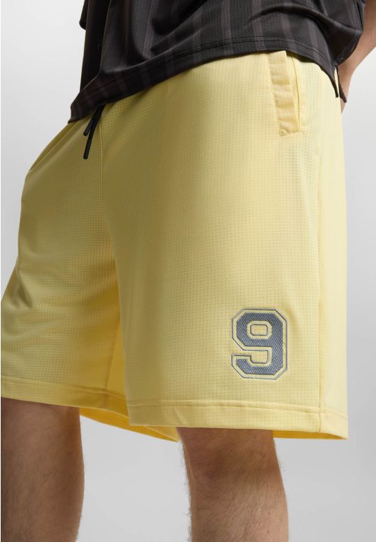 Nine krótkie spodenki regular męskie żółte