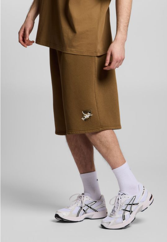 Damage Target krótkie spodenki baggy męskie beżowe