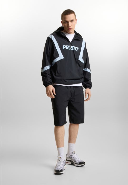 Sprinter krótkie spodenki regular męskie czarne