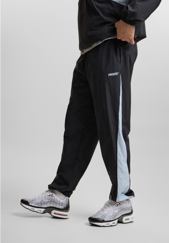 Sprinter ortalionowe spodnie regular męskie czarne