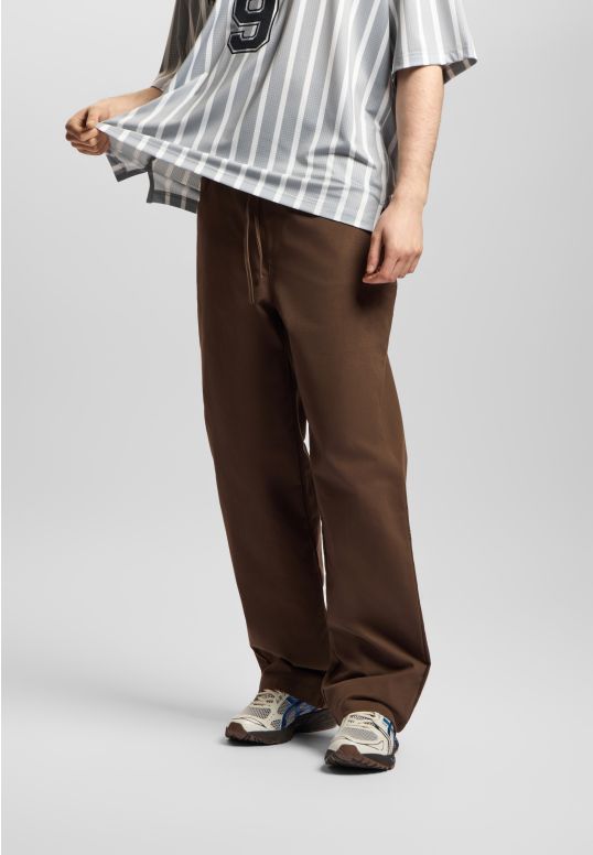 Reverse spodnie dresowe baggy brązowe