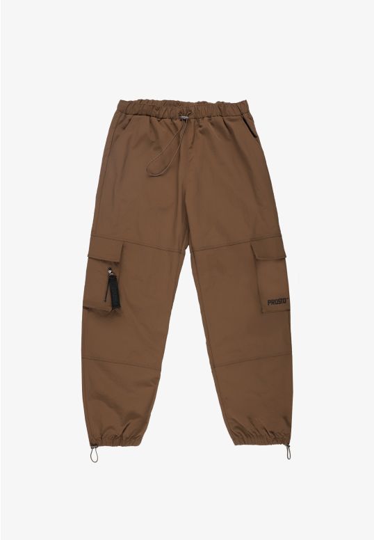 Maciek spodnie regular męskie cynamonowe