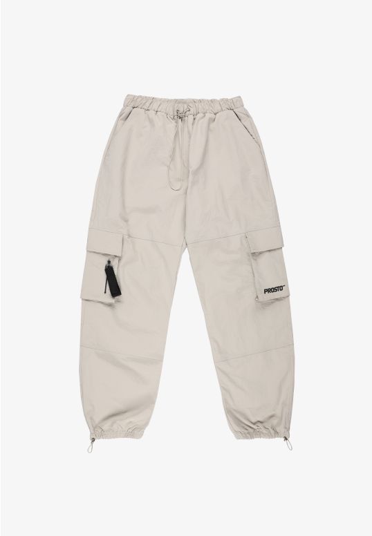 Maciek spodnie regular męskie beżowe