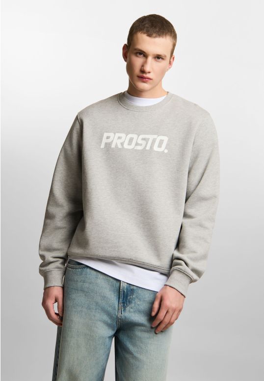 Old Logo bluza bez kaptura regular męska szara
