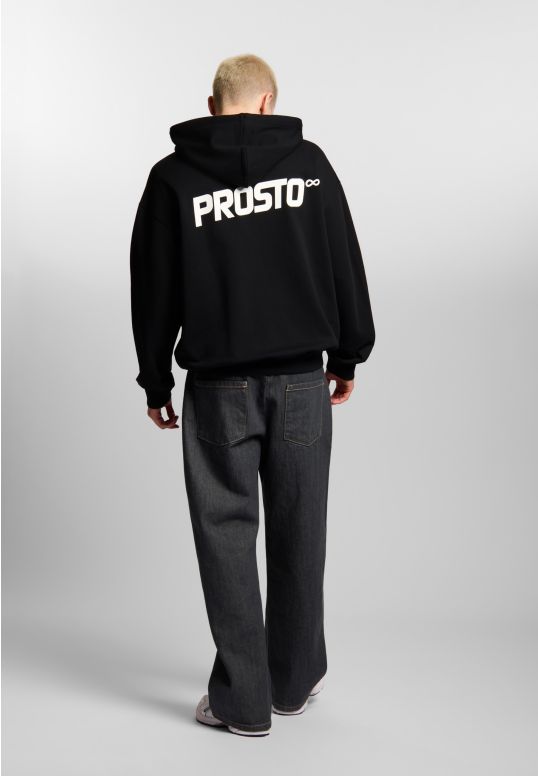 Infinity rozpinana bluza z kapturem regular męska czarna