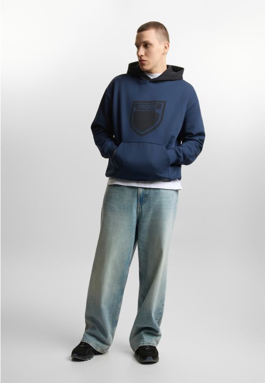 Splash Shield bluza z kapturem regular męska granatowa