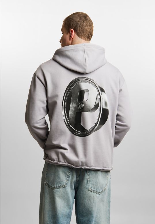 P Rim bluza rozpinana z kapturem regular męska szara