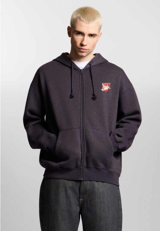 Damage Target bluza z kapturem regular męska grafitowa