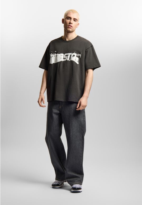 Splash t-shirt boxy męski czarny