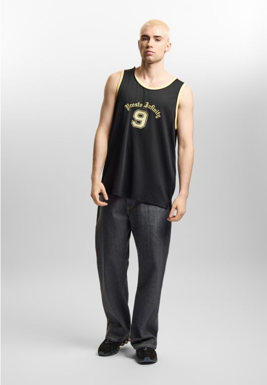 Nine tank top regular męski czarny