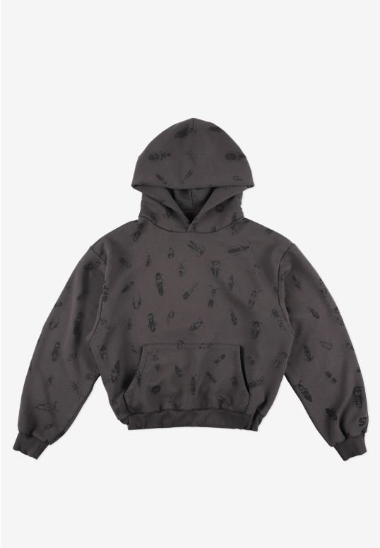 Insects bluza z kapturem grafitowa