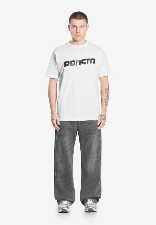 Spirit Level t-shirt bawełniany biały