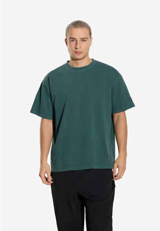 Insects t-shirt bawełniany zielony