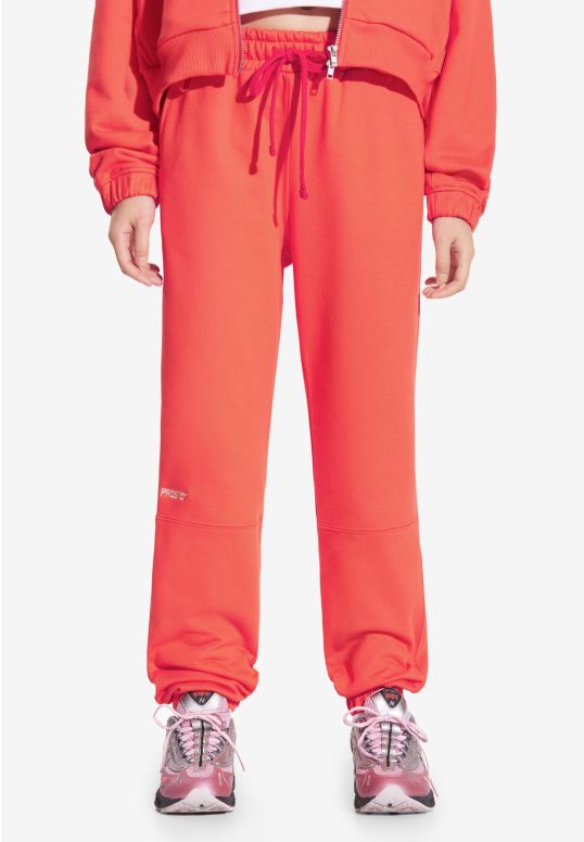 Cut women's sweatpants red