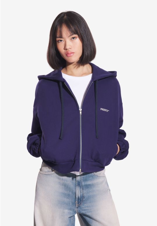 Bomb women's hooded sweatshirt navy blue