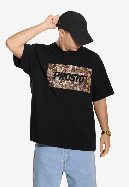 Cams t-shirt bawełniany czarny