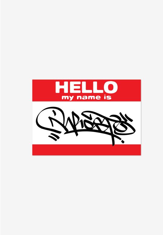 Naklejka Hello My Name Is