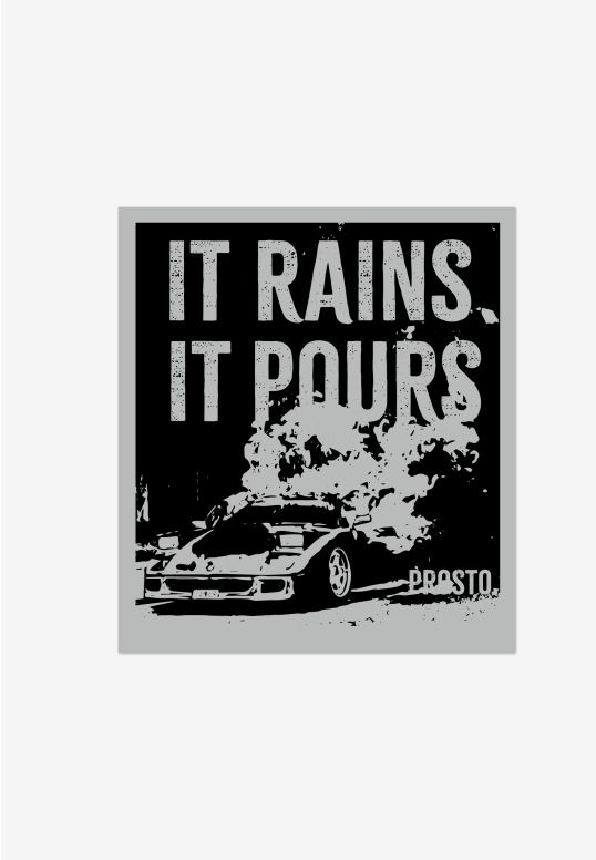 Naklejka It Rains It Pours